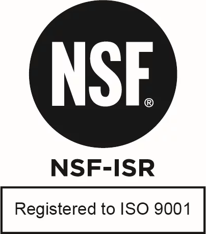 NSF-ISR Registered to ISO 9001